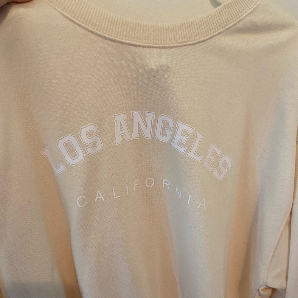 Princess Polly Yellow Oversized Crewneck
